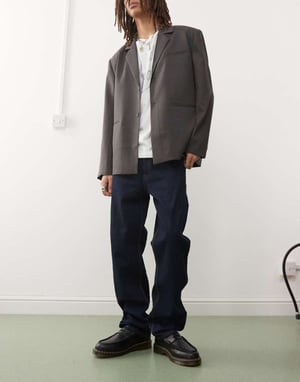Dr Denim Dash regular fit rak ben i stray rinse