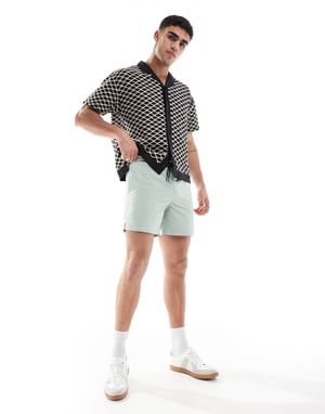 Farah colbert swim shorts in sage green