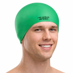 Unisex Vuxen Mjuk Latexbadsimhuva | Bekväm Elastisk Flexibel Huvudbonad
