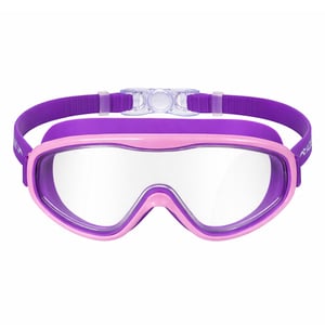 Pojkar och Flickor Anti-dimmig Justerbar Simmask för Ålder 5-9 med Panoramavy