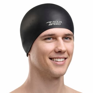 Unisex vuxen mjuk latex simmössa | Bekväm elastisk flexibel mössa