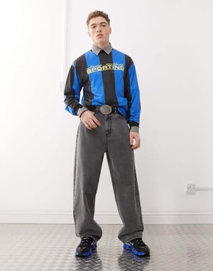 COLLUSION X001 antifit jeans in grey