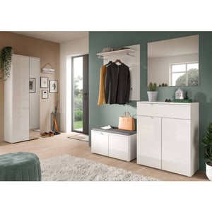 Furnilux Solero bank wit hoogglans mdf tz