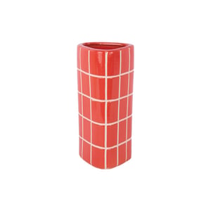 Present Time vaas retro tiles triangular medium - 12,6x11,5x26 cm