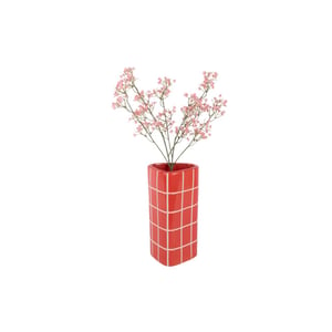 Present Time vaas retro tiles triangular medium - 12,6x11,5x26 cm