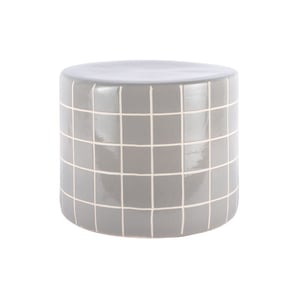 Leitmotiv bijzettafel retro tiles low - 42x42x34 cm