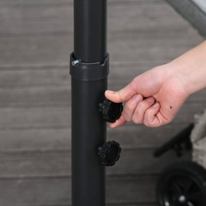 4goodz Zweefparasol met draaimechanisme, Ø 300 cm -