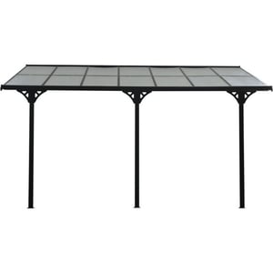 4goodz Terrasoverkapping in hoogte verstelbaar aluminium 4 x 3 m -