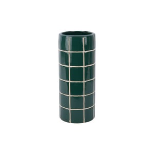 Present Time vaas retro tiles rond medium - 13x13x30 cm