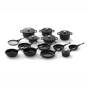 BergHOFF Leo phantom pannenset 14 delig downdraft xxxl totaal set