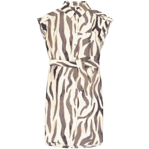 Garcia Jeans dames jurken jurken 4409.08.0007 ecru dessin