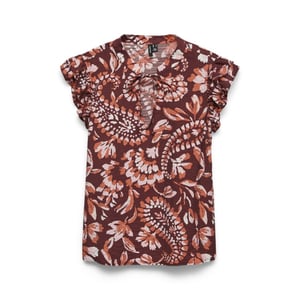 Vero Moda Vmnellie carla sl frill top wvn ga dessin