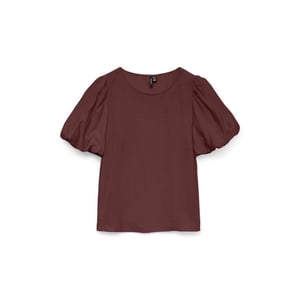 Vero Moda Vmnellie ss balloon top wvn ga bordeaux