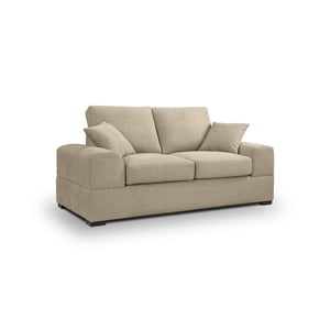 Furnilux Veda 2-zits bank beige | moderne lichte bank | textiel bank