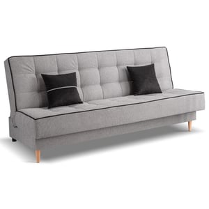 Furnilux Bono 3-zits sofa bed lichtgrijs | moderne slaapbank met ligcomfort