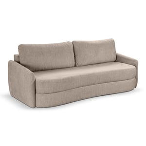 Furnilux Diana 3-zits sofa bed beige | moderne slaapbank met tekstiel