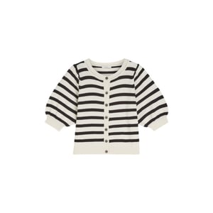 Summum Cardigan striped cotton blend knit 7s7990-70069