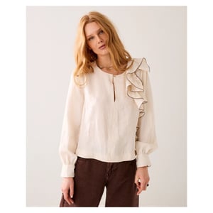 Summum Top long sleeves modal linen blend blouses 2s3424-12372