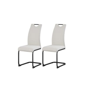 Furnilux Hanna stoel set van 2 in crème moderne design fauteuil
