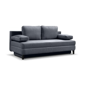 Furnilux Sorto sofa bed 2.5 zits blauwgrijs | moderne slaapbank met corduroy