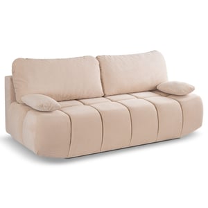 Furnilux Lauder 2-zits sofa bed beige | stijlvol ledikant in trendy corduroy