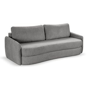 Furnilux Grijze diana 3-zits sofa bed moderne slaapbank met tekstiel
