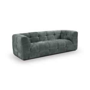 Furnilux Tenso 2.5-zits bank in petrol moderne woonbank met fsc-hout