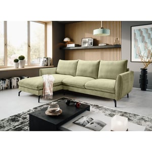 Furnilux Toronto l-shape bank links groen moderne groene loungesofa