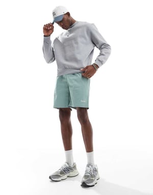Parlez Wilmot drawstring logo shorts in mint green