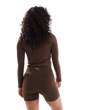 Puma Evolve Training 5'' tight shorts i brun