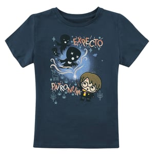 Harry Potter Jongens Expecto Patronum T-Shirt (Marineblauw)