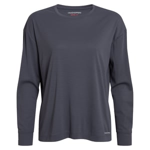 Craghoppers Dames Nosilife Langsleeve T-Shirt (Anthraciet)