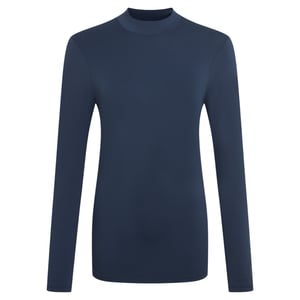 Craghoppers Dames/Dames Nosilife Mock Neck Golf T-shirt met lange mouwen (Blauwe Marine)