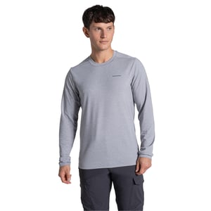 Craghoppers Heren Abel Nosilife T-shirt met lange mouwen (Zachtgrijs mergel)