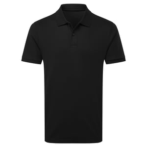 Asquith & Fox Mens Premium Mercerised Cotton Polo Shirt (Black)