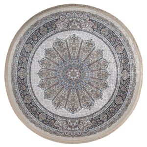 Muratap Star rond klassiek oosters vloerkleed wasbaar 200 cm rond