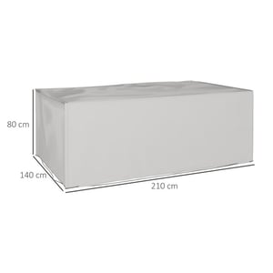 4goodz Tuinmeubel-hoes winterbestendig 210x140x80 cm -