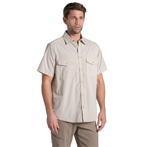 Craghoppers Mens Kiwi II Short-Sleeved Shirt (Oatmeal)