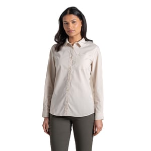 Craghoppers Dames/Dames Kiwi III Shirt Met Lange Mouwen (Steen)