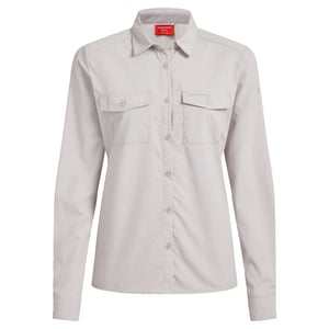 Craghoppers Dames Loukkos Nosilife Langsleeve Shirt (Oyster)