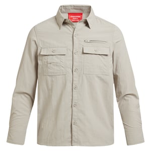 Craghoppers Childrens/Kids Adventure Nosilife Long-Sleeved Shirt (Parchment)