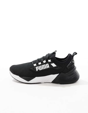 Puma Retaliate 3 träningsskor i svart och vitt