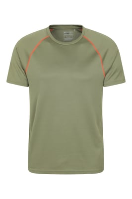 'Endurance' Men's T-Shirt Breathable Quick Dry UPF50 Sun Protection Tee Khaki