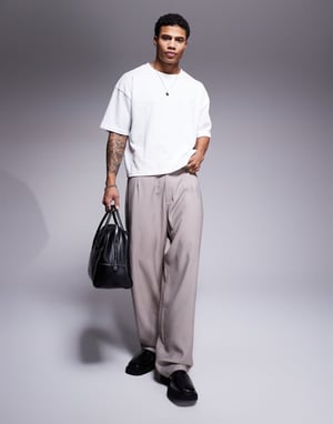 ASOS DESIGN vida smarta byxor i svamp