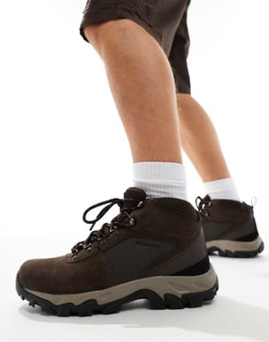 Columbia Newton Ridge Plus II WP waterproof suede hiking boots in brown