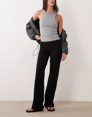 Cotton On Bella straight leg pant in black