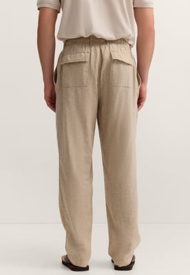 Bugatti Herren Chino regular fit van linnen-katoen