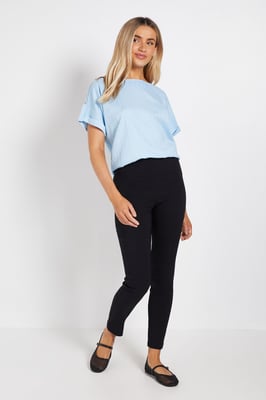 Crinkle Textured Roll Sleeve Blouse