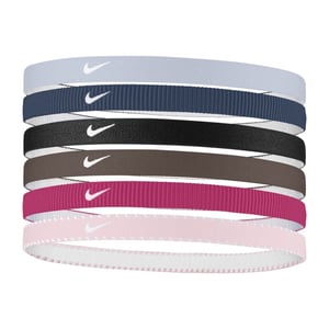 Nike Y Flex Classic Sport Headband (Pack of 6) (Multicoloured)