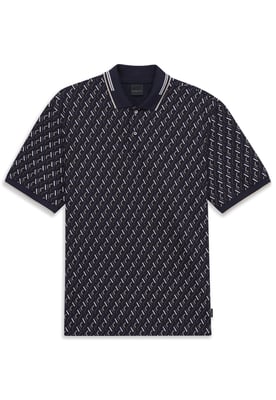 Bugatti Herren Poloshirt met opvallende print